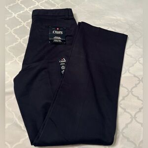 NAVY CHAPS REGULAR PLEATED FRONT WRINKLE FREE PANTS/ SCHOOL WEAR SIZE 16 NWT